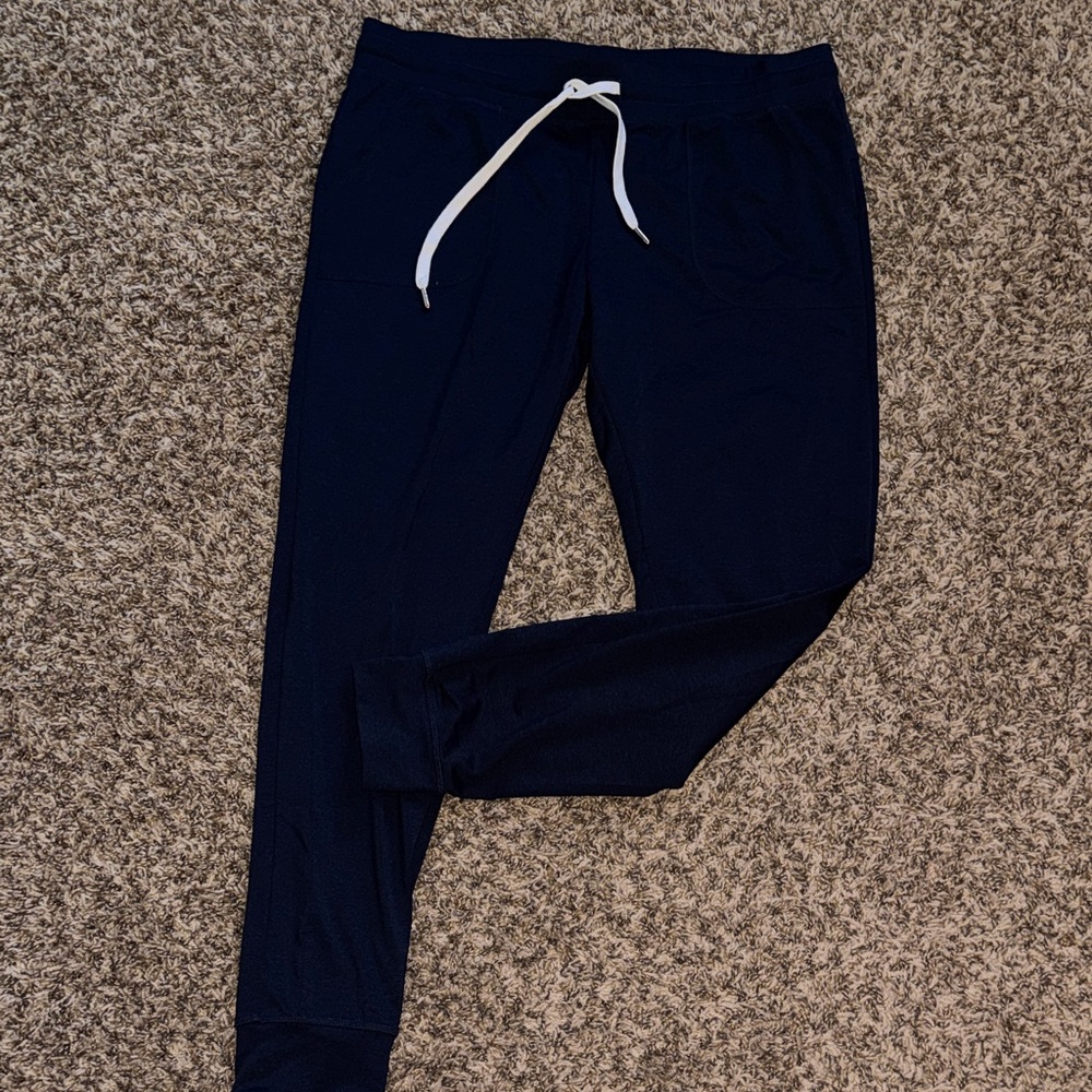 ZYIA Active Navy Joggers with White Accents